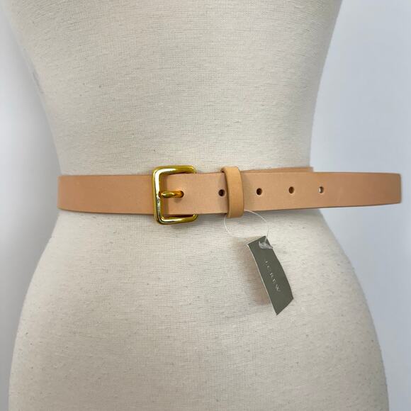 J. Crew Italian Leather Belt Women's Medium NWT Made in USA - Picture 3 of 9
